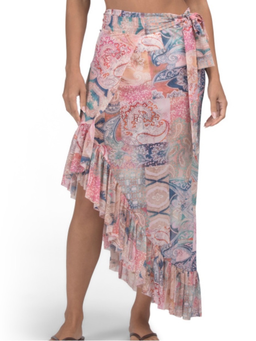 Profile By Gottex Print Wrap Maxi Skirt